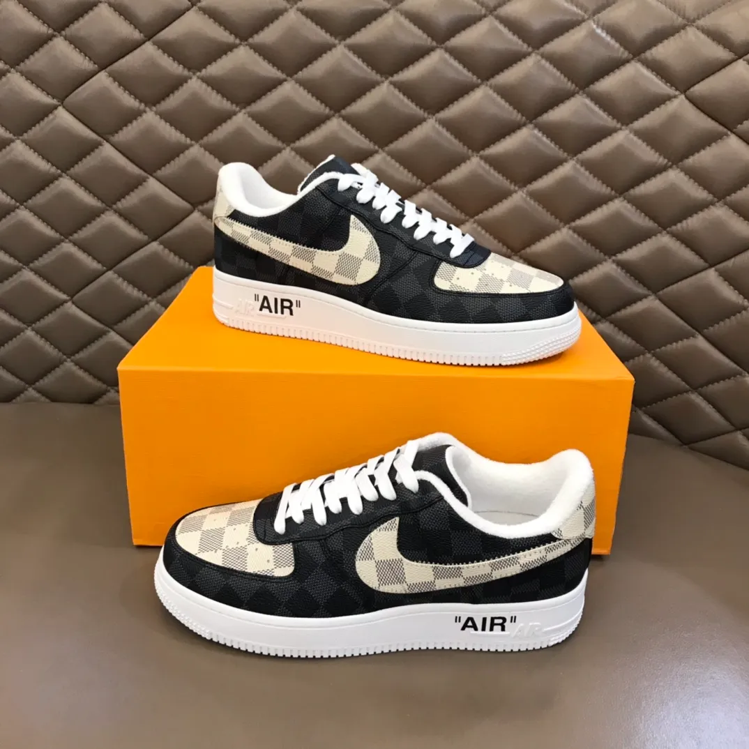 Men's shoes 💰p420 "*OUIS *UITTO*" x OFF-WHITE x Nike tripartite collaboration! Trendy and cool men's casual sports shoes with unrivaled color matching. The design idea basically continues the style of THE TEN. The Swoosh line and tongue label have a very familiar visual effect and are both fashionable and trendy! A must-have for fashionistas! The effect on your feet is absolutely stunning! (The original drawer packaging accessories are complete) Code number 38-45